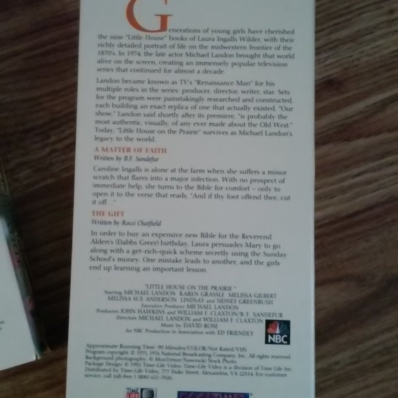 3 Collectables Little House On The Prairie VHS NEVER PLAYED Perfect Condition - Picture 8 of 8